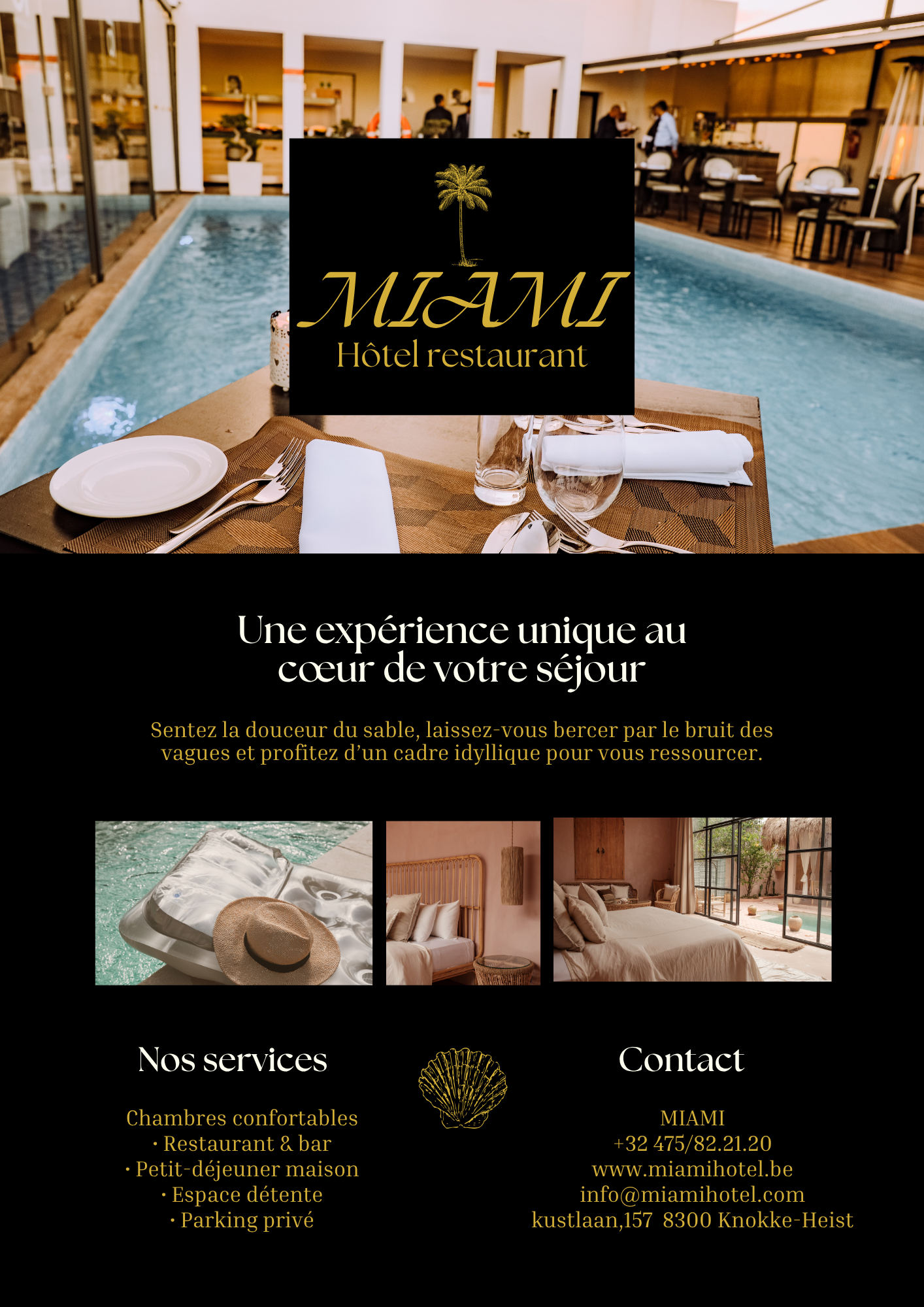 MIAMI Hôtel Restaurant - affiche
